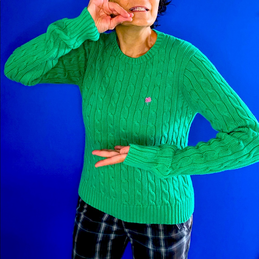 Lily Pulitzer cable knit sweater